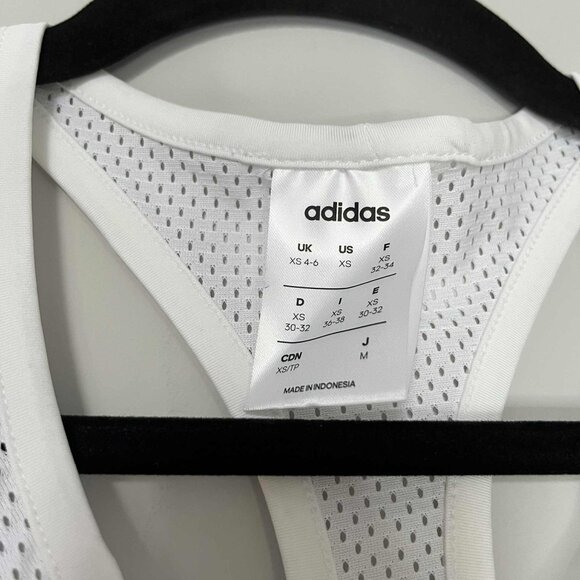 Women's White Adidas Activewear Tank Top Size XS - Picture 2 of 6